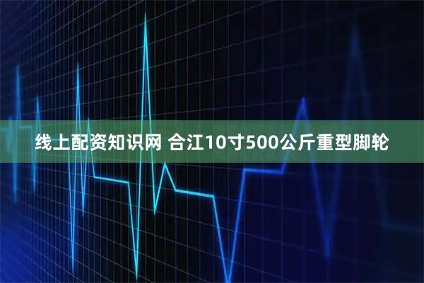线上配资知识网 合江10寸500公斤重型脚轮