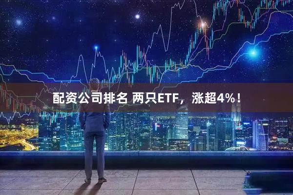 配资公司排名 两只ETF，涨超4%！
