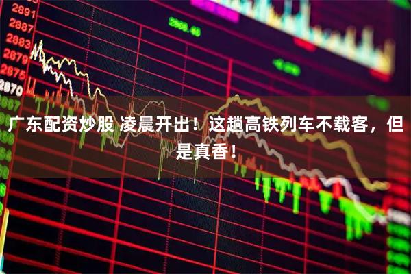 广东配资炒股 凌晨开出！这趟高铁列车不载客，但是真香！