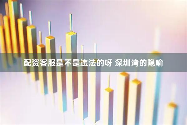 配资客服是不是违法的呀 深圳湾的隐喻